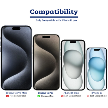 iPhone 15 Pro Clear Shockproof Case Cover with Drop Protection - Tough Build, Scratch Resistant, Wireless Charging Compatible - Clear Pink
